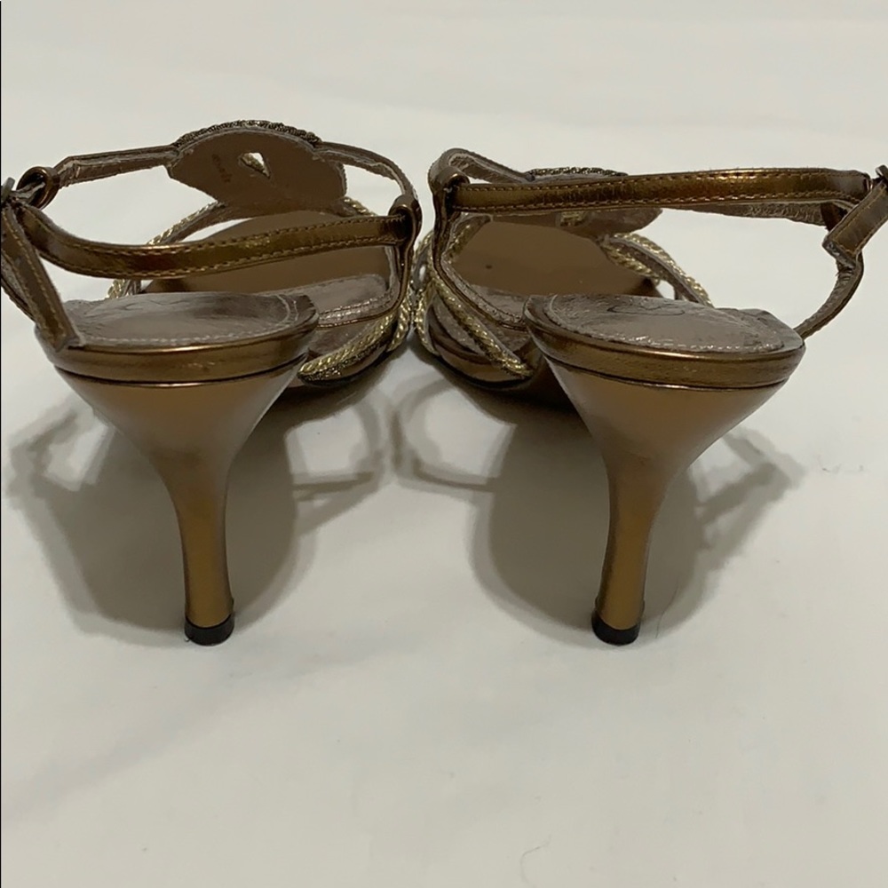 Adrianna Papell gold/bronze 3” heels, never worn - Picture 3 of 8